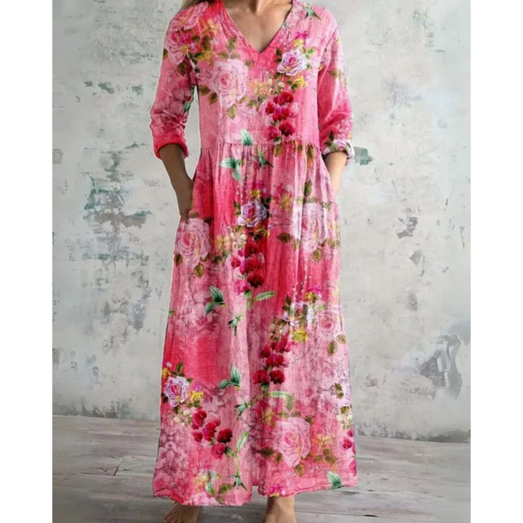 Emery | Vintage Floral Maxi Dress