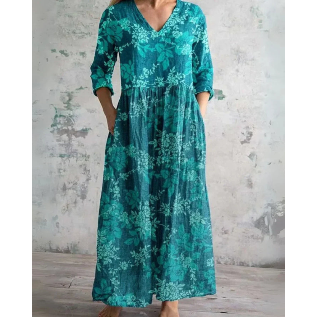 Emery | Vintage Floral Maxi Dress