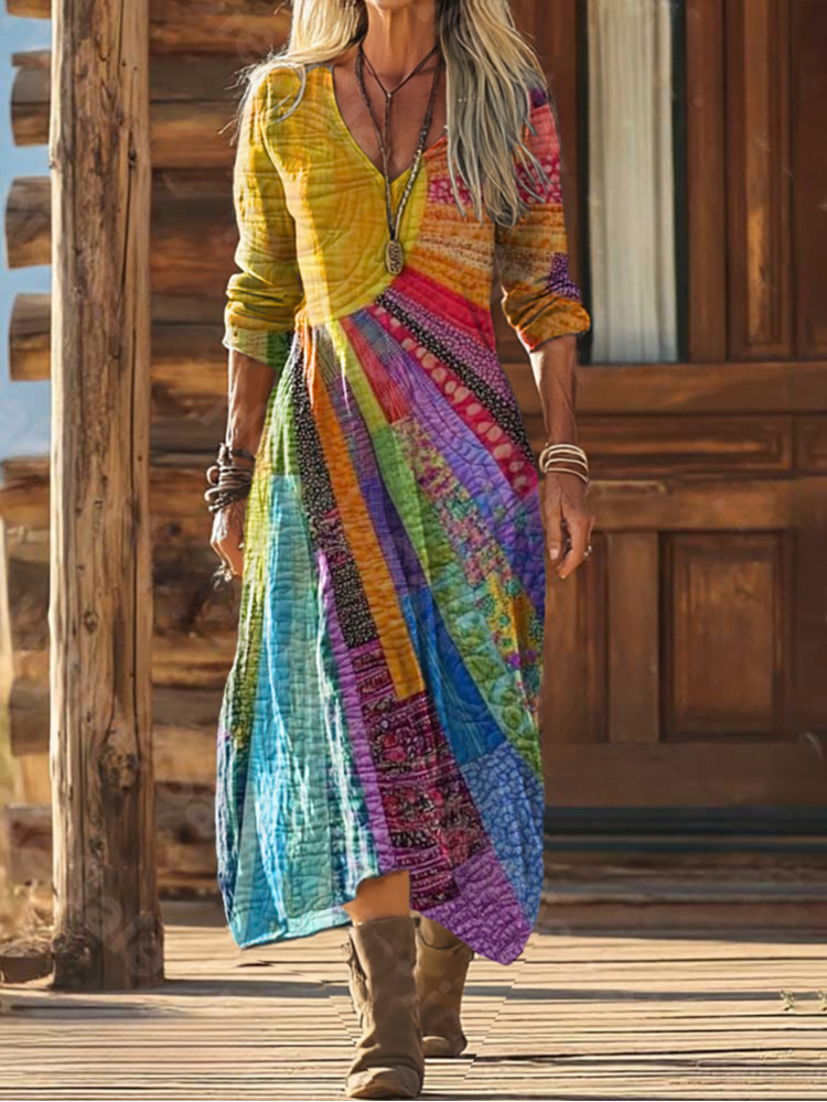 Veda | Bohemian Sun Maxi Dress