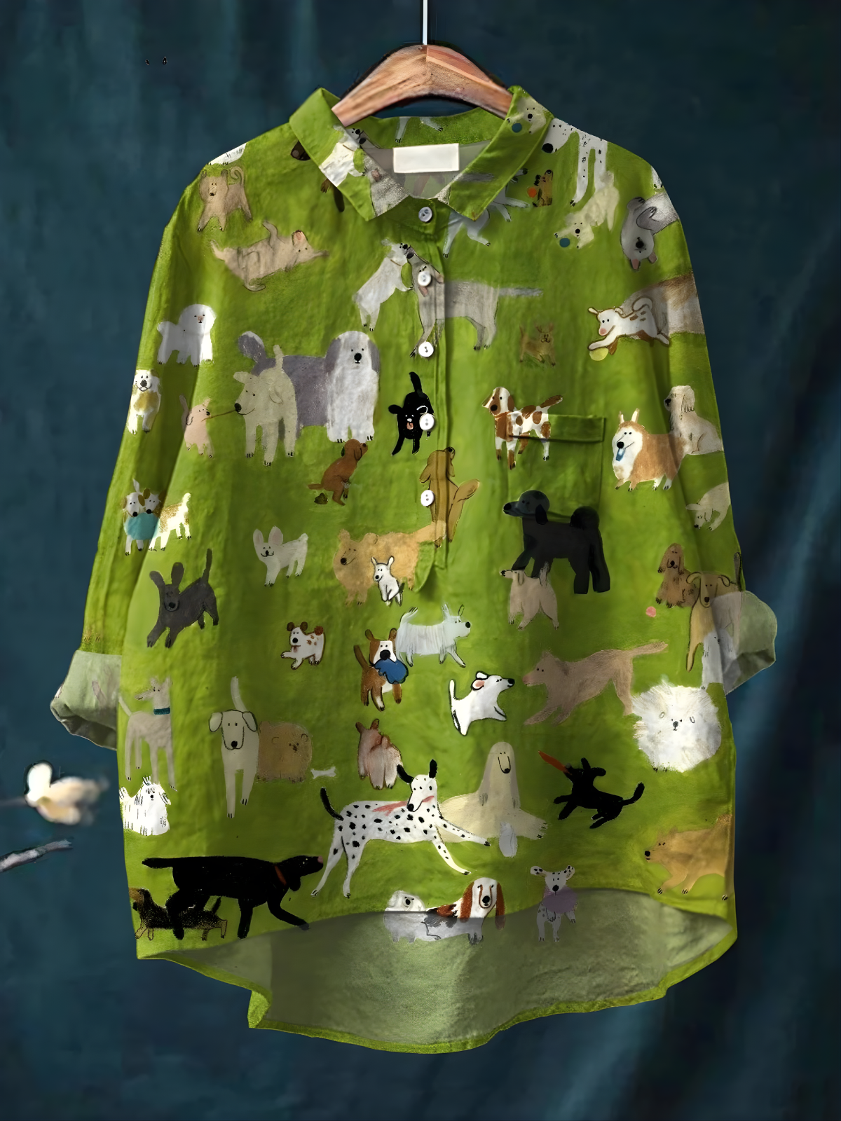 Kaya | Dog Print Shirt
