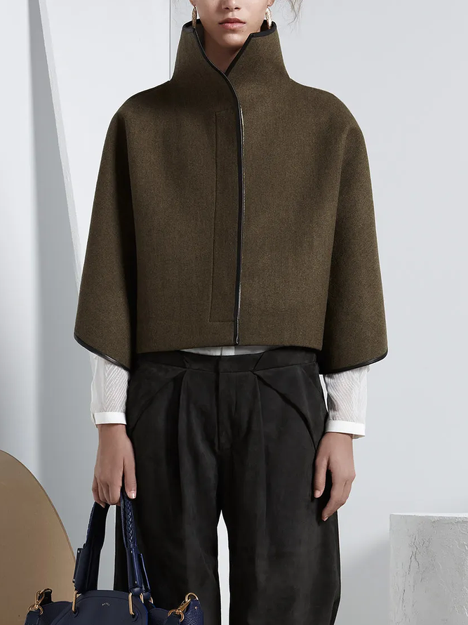 Stand-Collar Relaxed Jacket