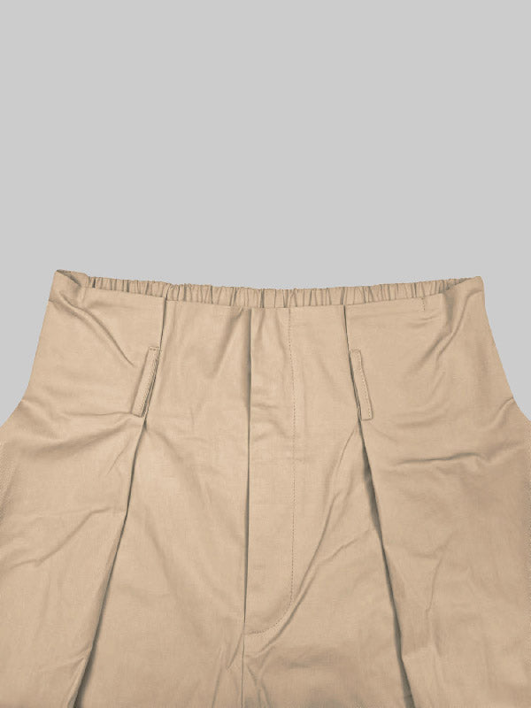 High-Waist Pleated Relaxed Pants