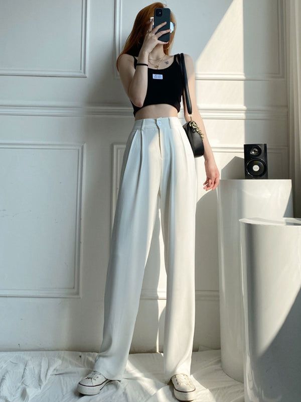 Wide-Leg High-Waist Pants