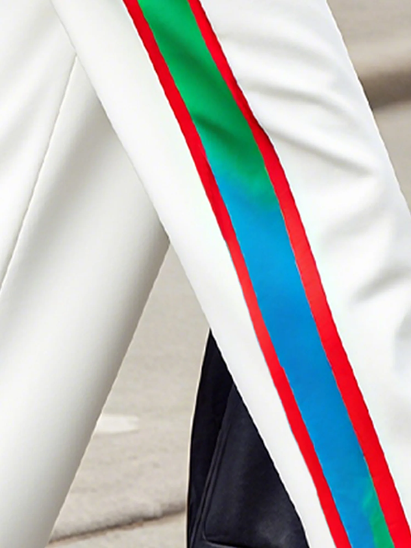Striped Pocket Contrast Pants