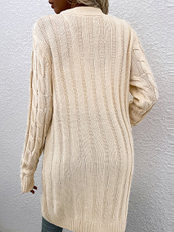 Button-Detail Relaxed Cardigan