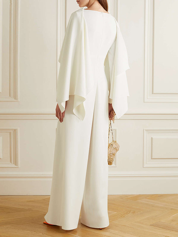 Zip Long-Sleeve Jumpsuit