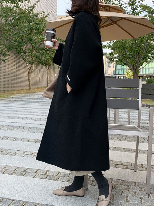 Long-Sleeve Relaxed Coat