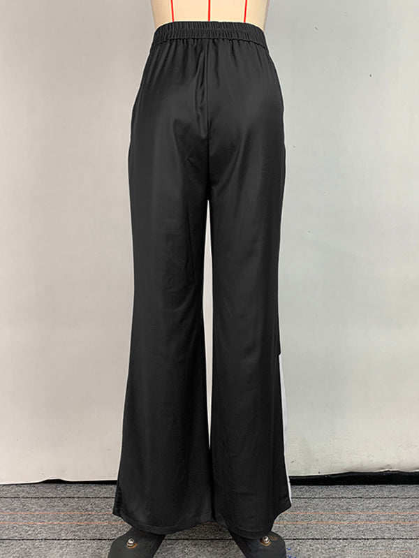 Floral High-Waist Relaxed Pants