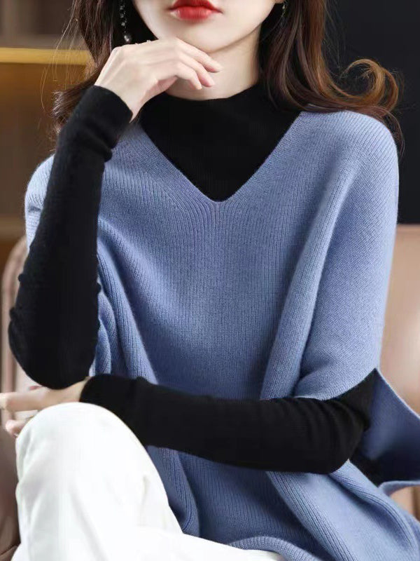 V-Neck Sleeveless Relaxed Vest