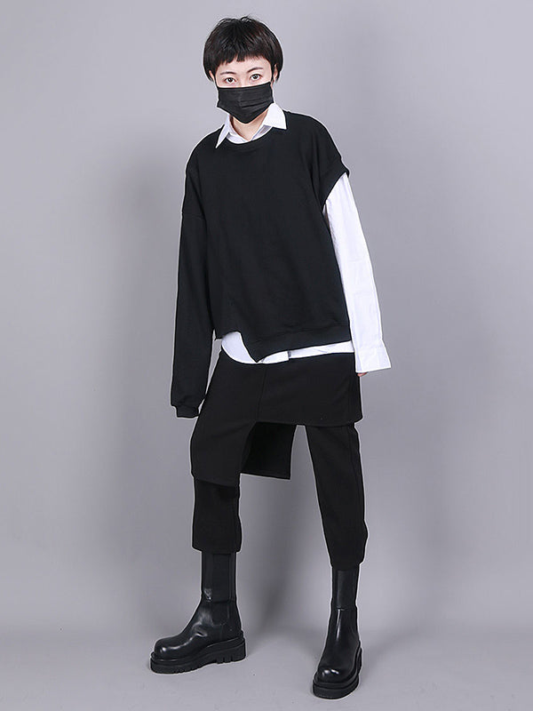 High-Waist Asymmetric Culottes