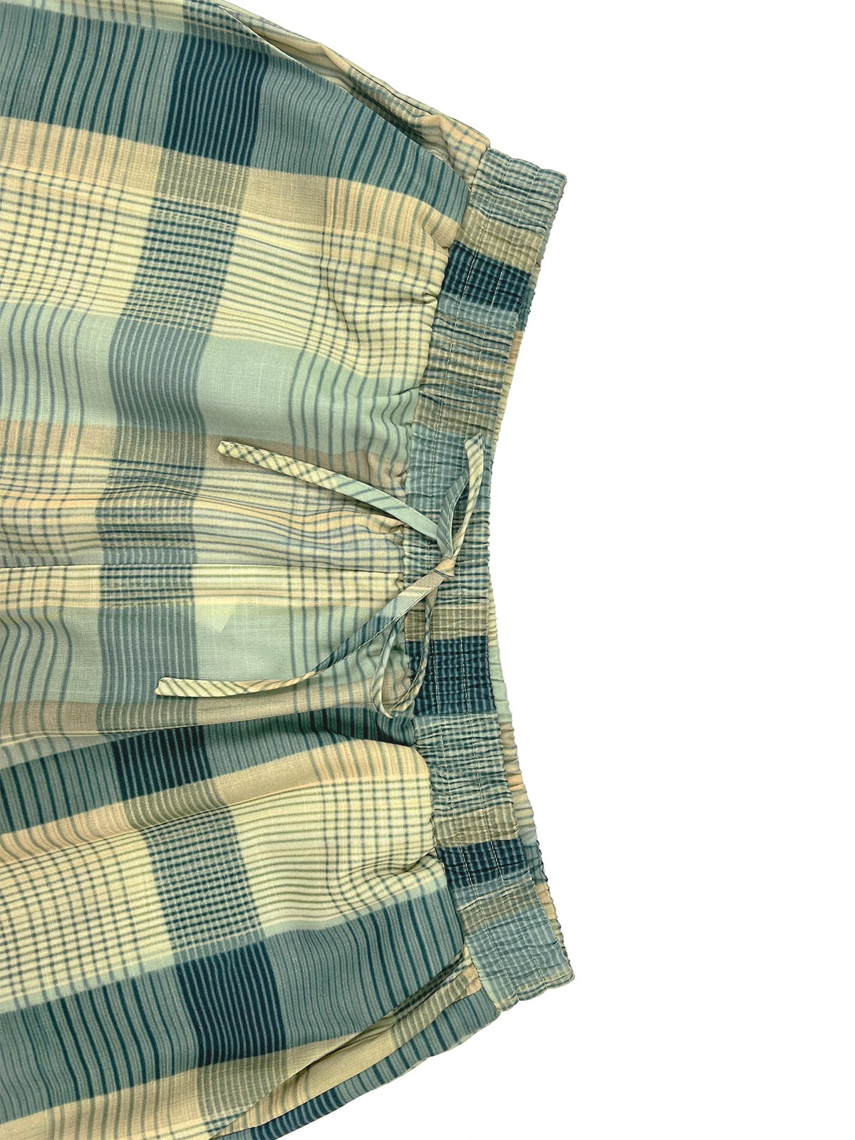 Checked Wide-Leg Pocket Relaxed Pants