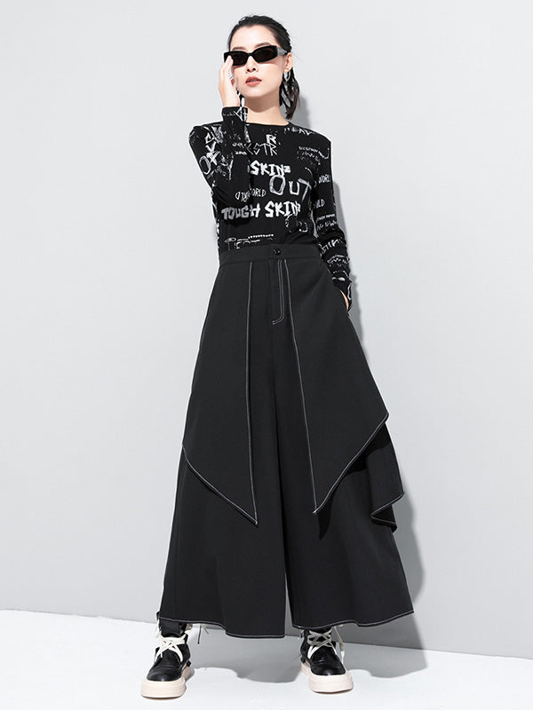 Wide-Leg Relaxed Pants