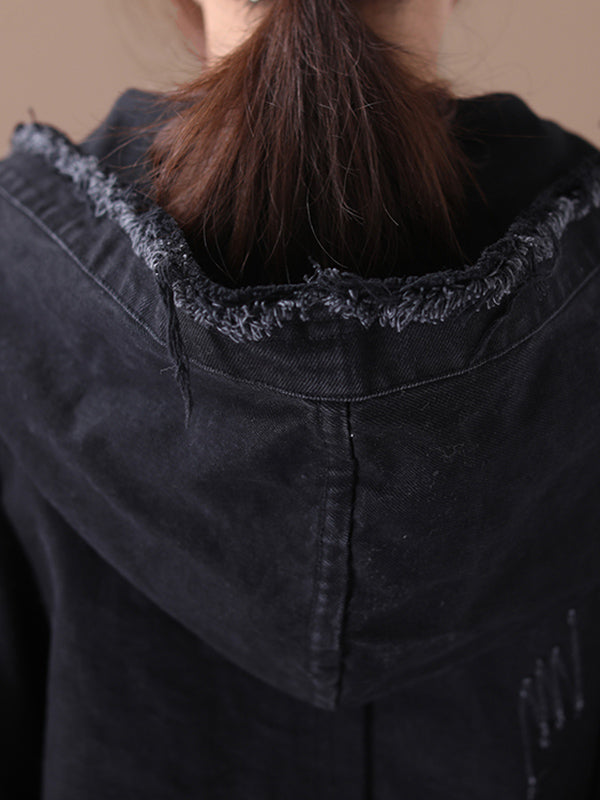 Denim Hooded Jacket