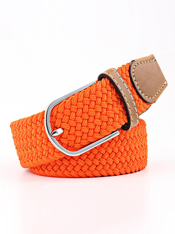 Woven Contrast Belt