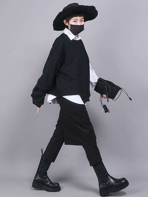 High-Waist Asymmetric Culottes