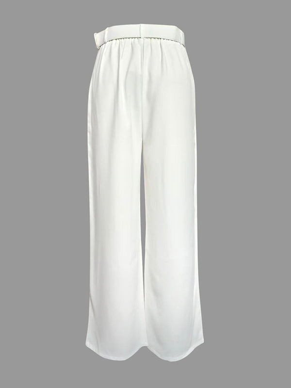 High-Waist Pleated Pants
