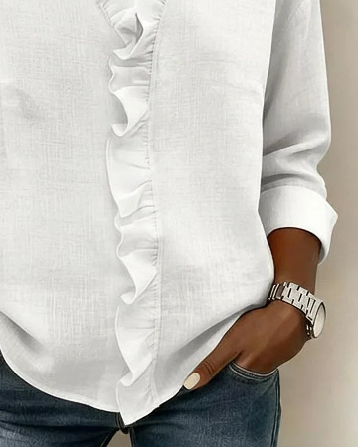 Lottie | Ruffle V-Neck Blouse