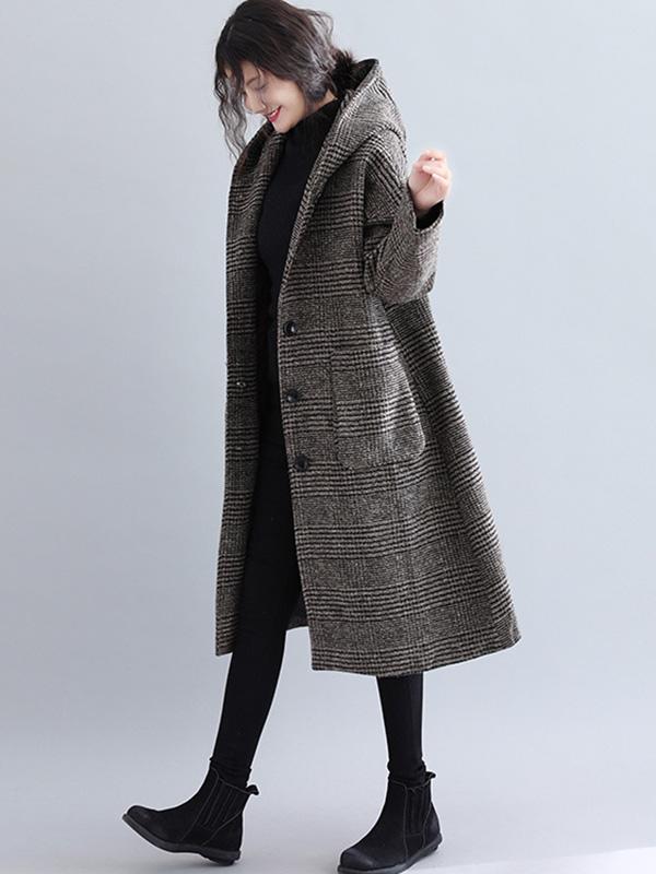 Checked Relaxed Coat