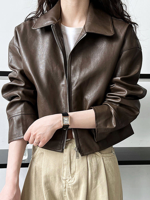 Zip Long-Sleeve Relaxed Jacket