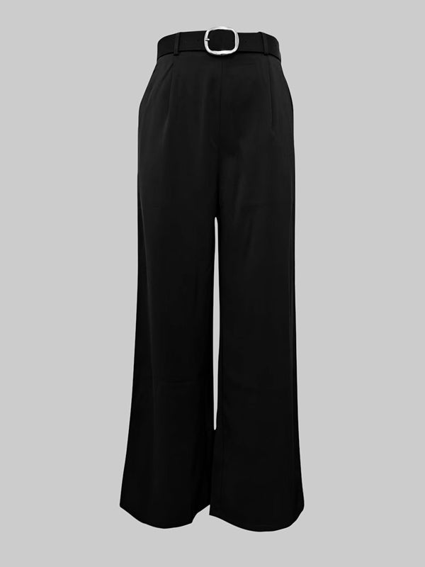 High-Waist Pleated Pants
