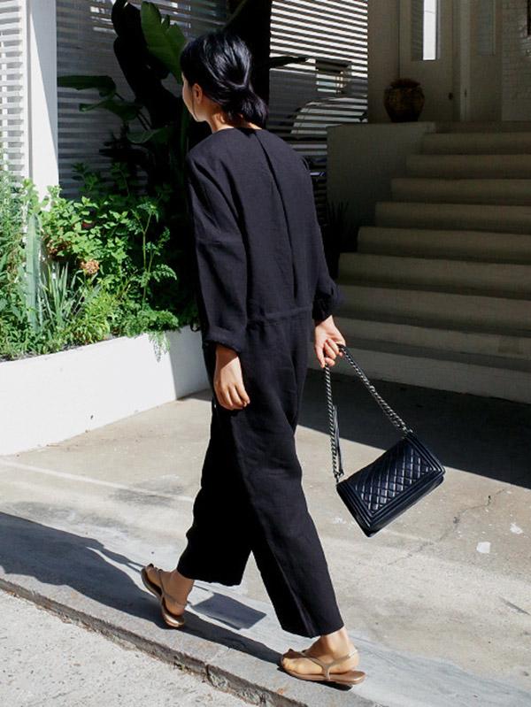 V-Neck Jumpsuit