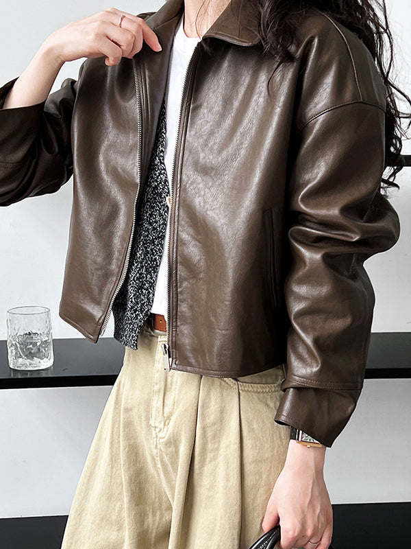 Zip Long-Sleeve Relaxed Jacket