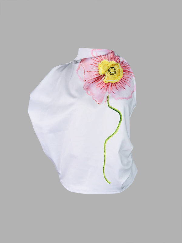 Floral Sleeveless Relaxed Vest