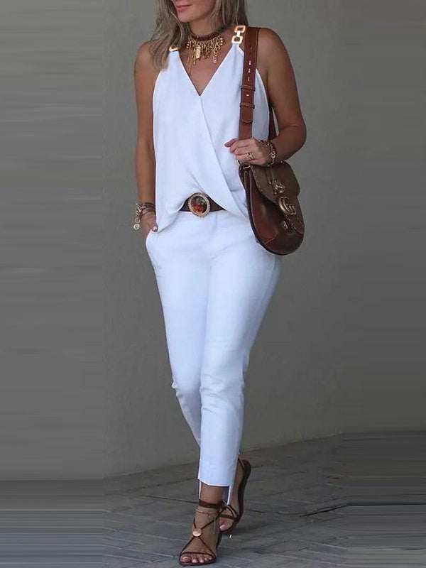V-Neck Sleeveless Vest