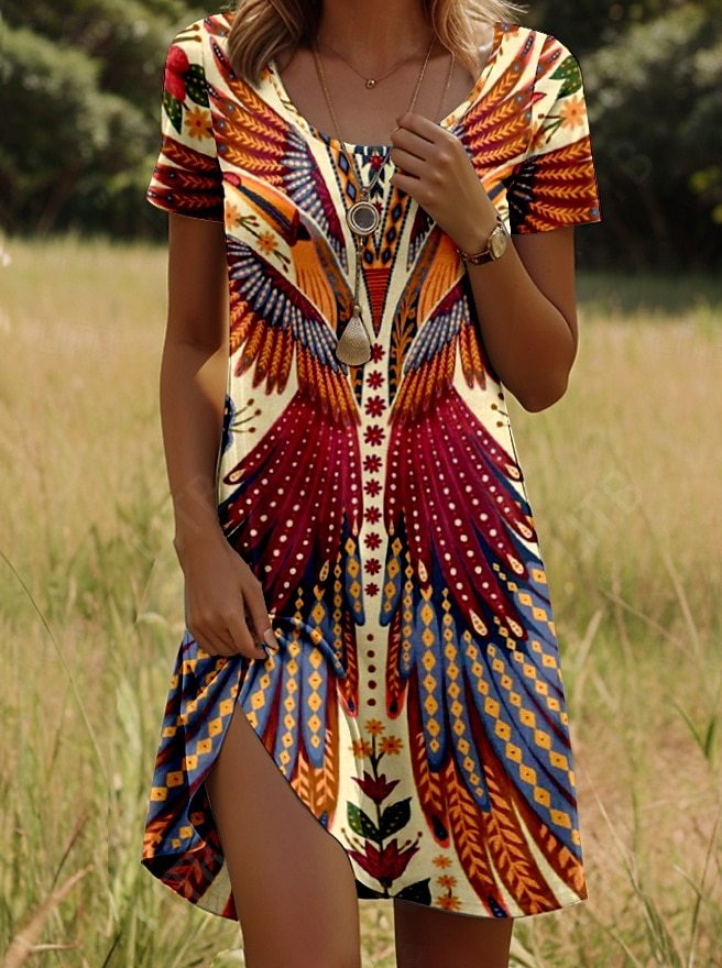 Reese | Trendy Ethnic Printed Summer Dress