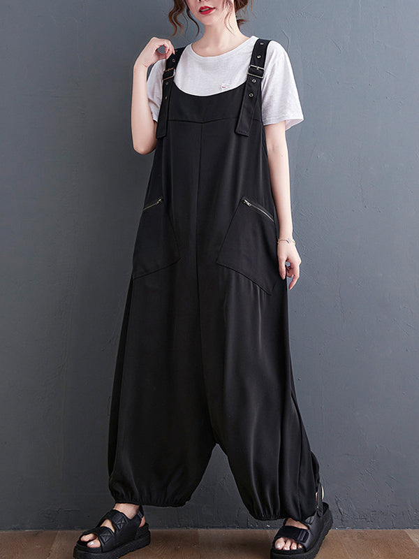 Oversized Zip Relaxed Jumpsuit