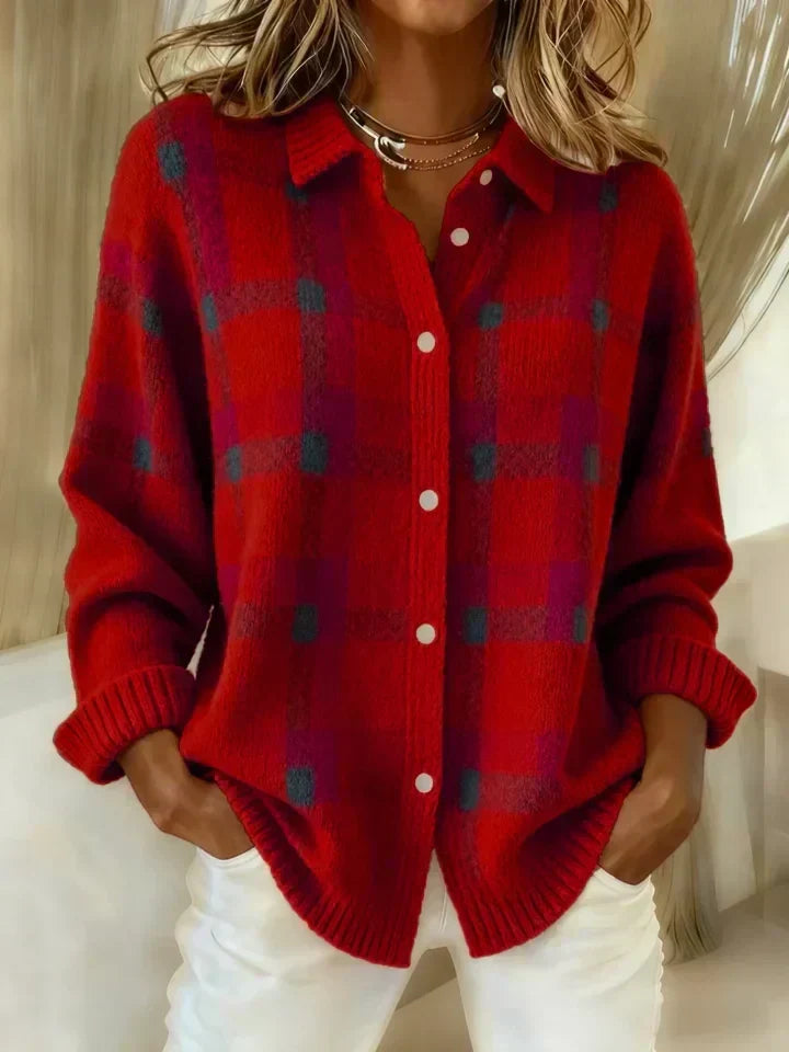 Salome | Cloud-Soft Plaid Button-Up