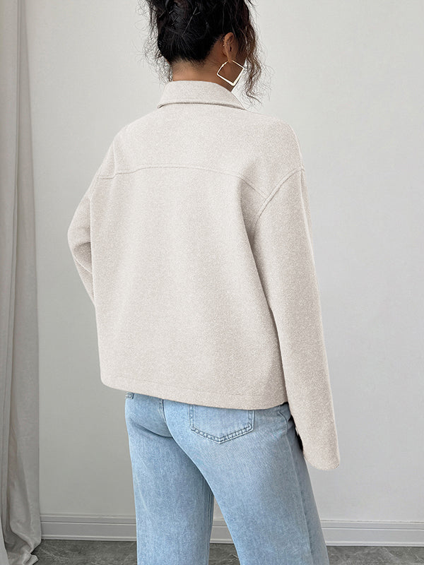 Zip Long-Sleeve Relaxed Jacket