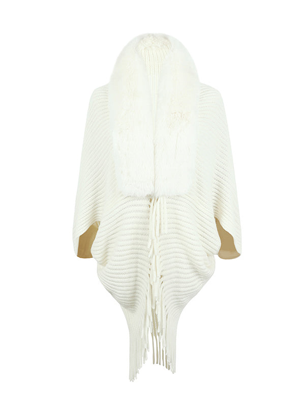 Fringe Batwing Relaxed Cardigan