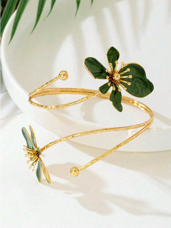 Adjustable Floral Cut-Out Armlet