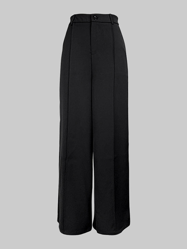 Wide-Leg Zip Relaxed Belt