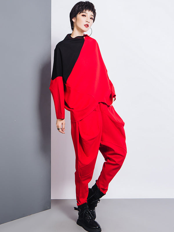 High-Waist Harem Relaxed Pants