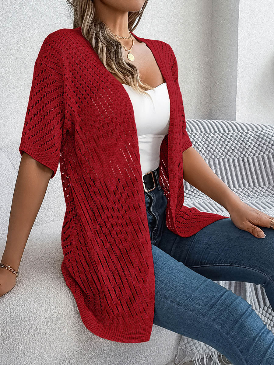 Cut-Out Relaxed Cardigan