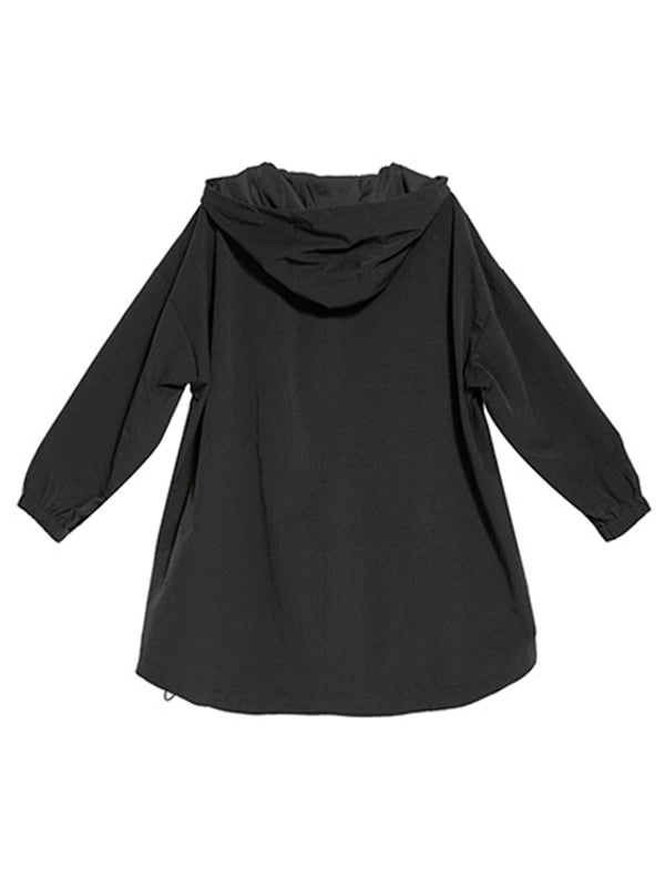 Hooded Zip Relaxed Jacket