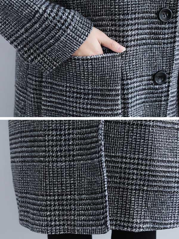 Checked Relaxed Coat