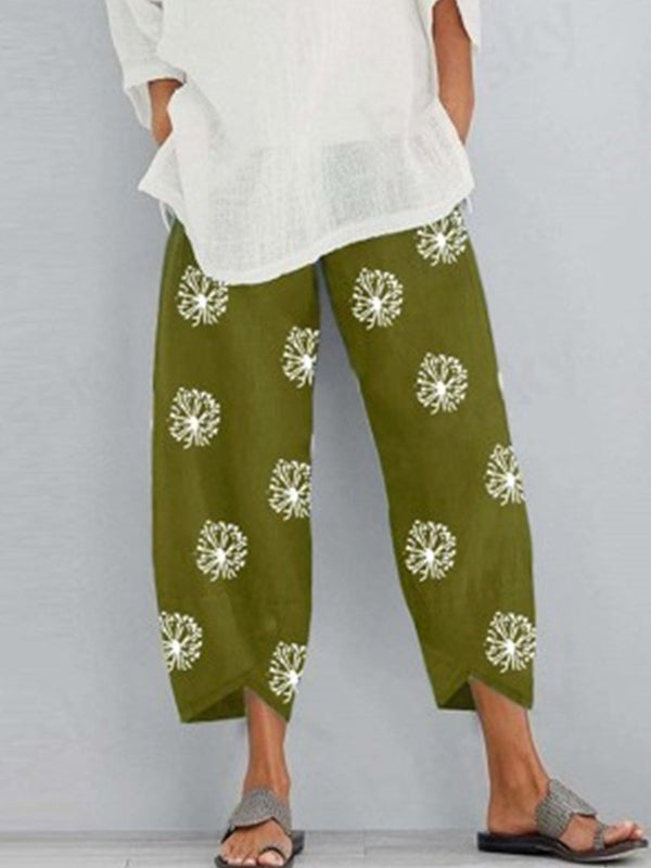 Floral Pocket Relaxed Pants