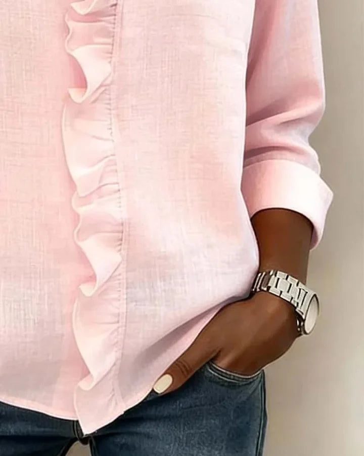 Lottie | Ruffle V-Neck Blouse