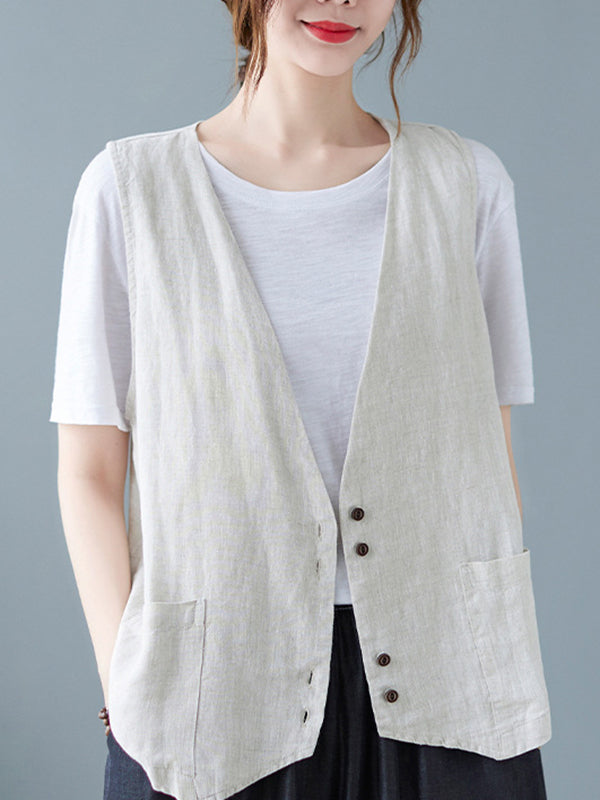 V-Neck Relaxed Vest