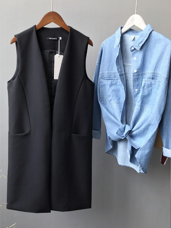 Sleeveless Relaxed Vest