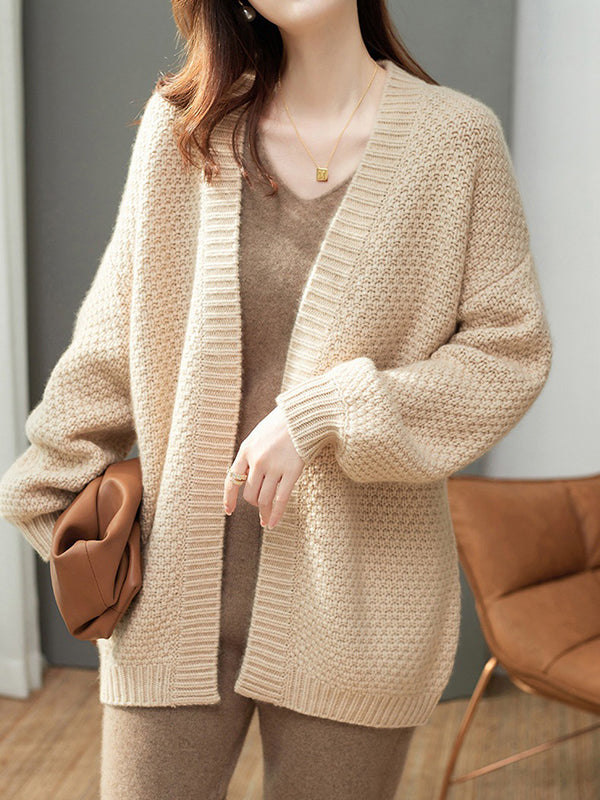 Long-Sleeve Relaxed Cardigan