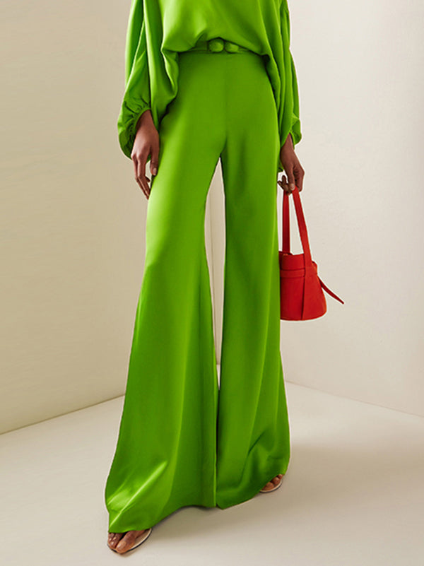 Wide-Leg High-Waist Pants