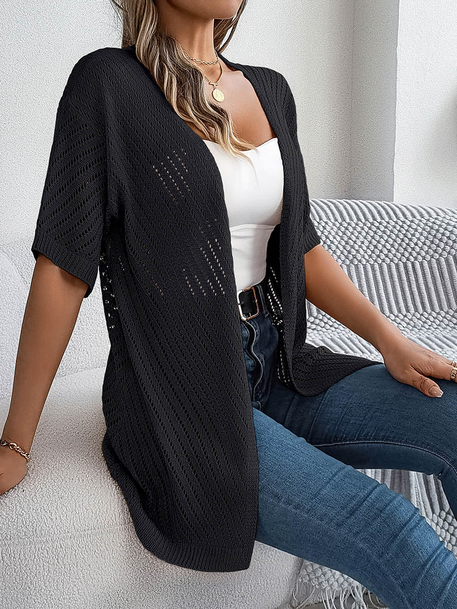 Cut-Out Relaxed Cardigan