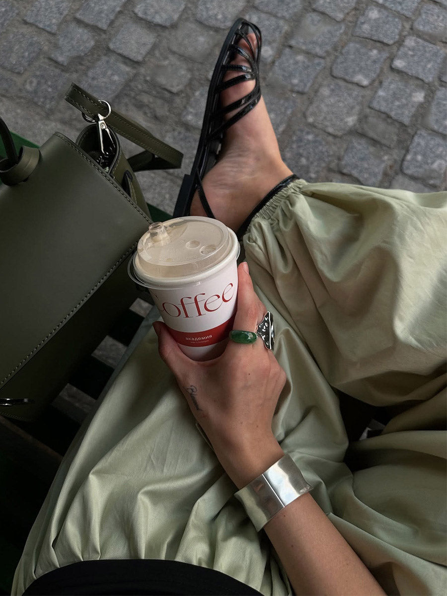 High-Waist Pleated Drawstring Pants