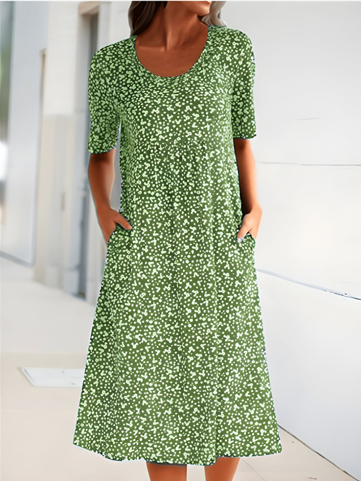 Qahira | Round Neck Dress