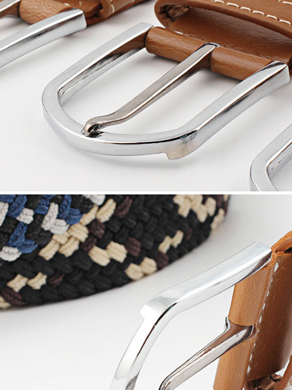 Woven Contrast Belt