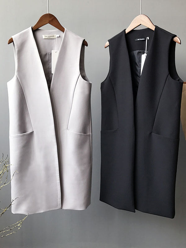 Sleeveless Relaxed Vest